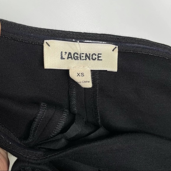 L'agence Off The Shoulder Bodycon Dress Black Color Size XS - Picture 5 of 7